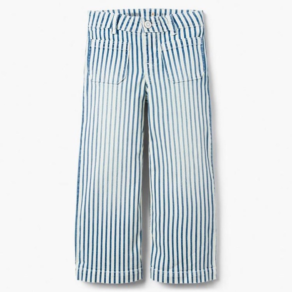 Gymboree Other - HP 🎉Indigo Railroad Striped Denim Culottes🍁🍂